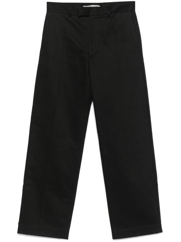 browns AARON ESH Black Straight-Leg Trousers | Browns Regular-Fit & Straight Leg Pants