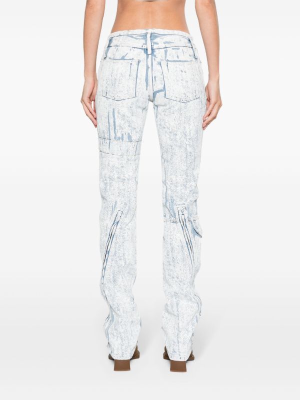 Browns Acne Studios Blue Low-Rise Slim-Fit Jeans | Browns Skinny Jeans