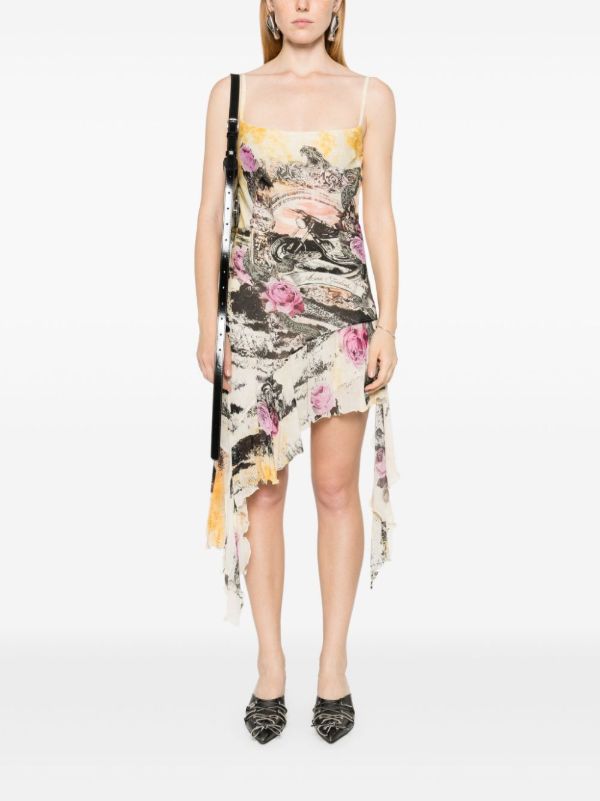 Browns Acne Studios Printed Crepe Mini Dress | Browns Day Dresses