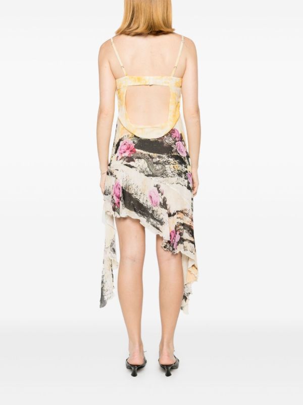 Browns Acne Studios Printed Crepe Mini Dress | Browns Day Dresses