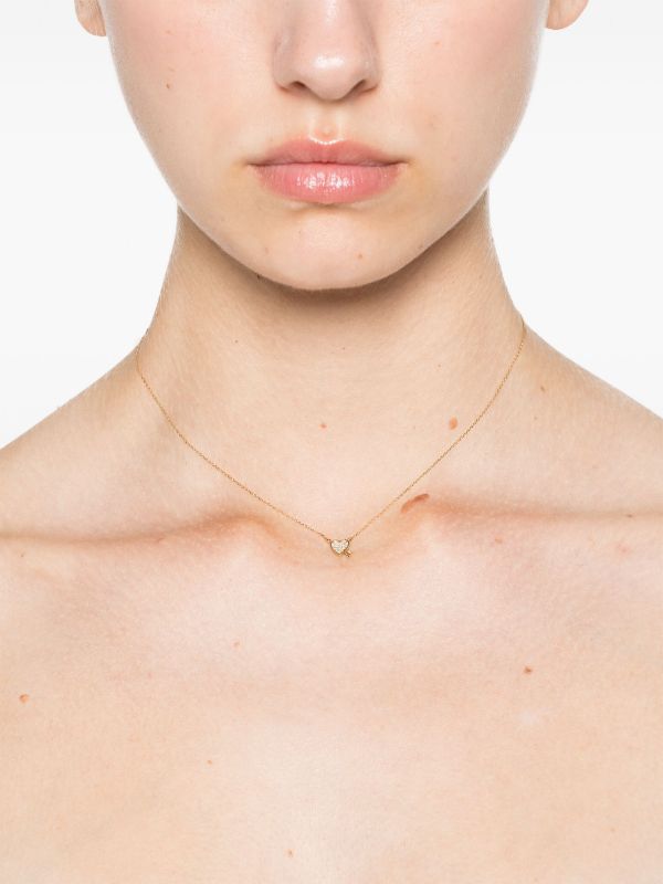 Browns Adina Reyter 14K Yellow Gold Heart + Arrow Diamond Necklace | Browns Fine Necklaces