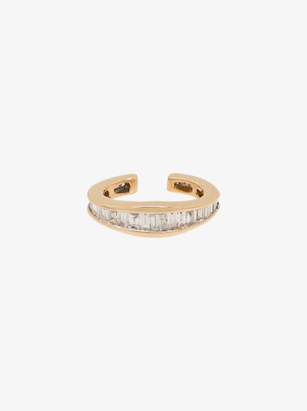 browns Adina Reyter 14K yellow gold Heirloom diamond single ear cuff | Browns Fine Earrings