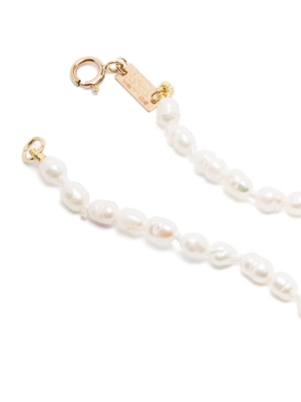 Browns Adina Reyter 14K Yellow Gold Pearl And Diamond Necklace | Browns Fine Necklaces
