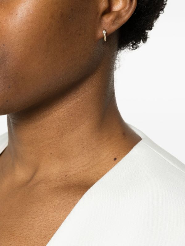 Browns Adina Reyter 14K Yellow Gold Trio Diamond Huggie-Hoop Earrings | Browns Fine Earrings