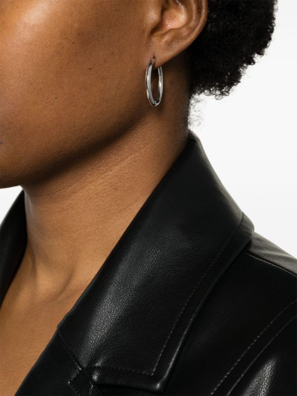 Browns Adina Reyter Sterling Silver Tube Hoop Earrings | Browns Earrings