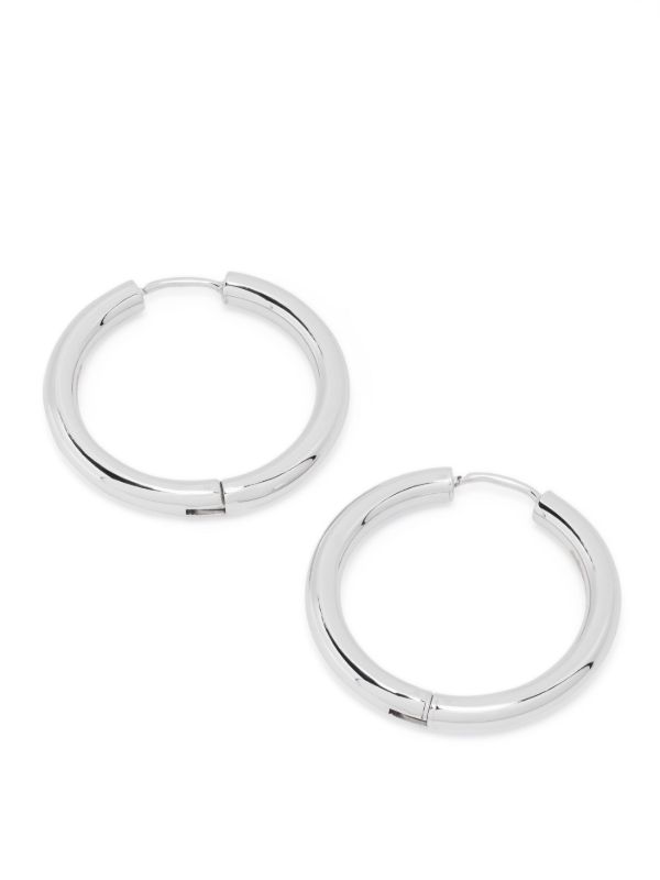 Browns Adina Reyter Sterling Silver Tube Hoop Earrings | Browns Earrings