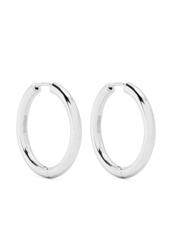 browns Adina Reyter Sterling Silver Tube Hoop Earrings | Browns Earrings