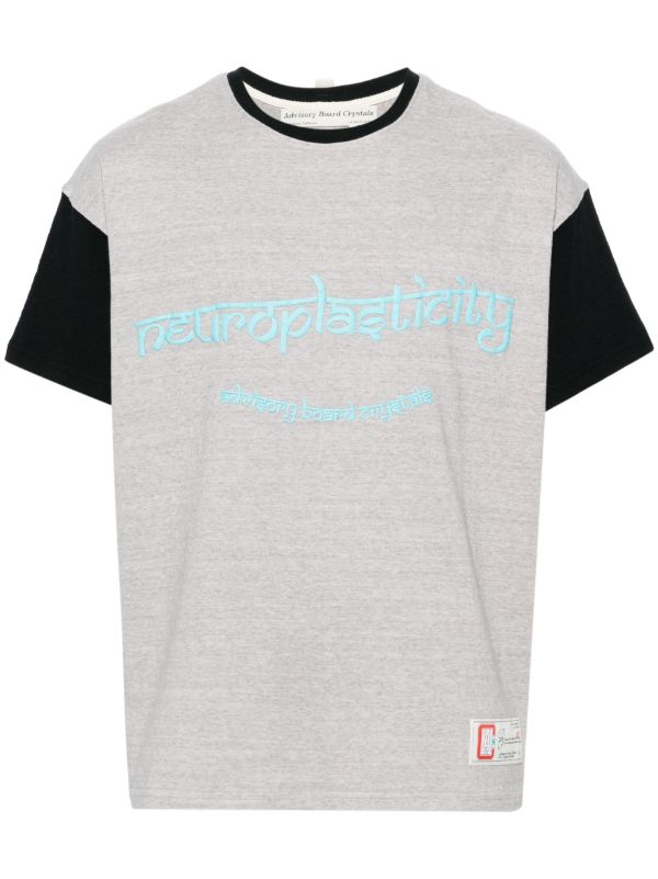 browns Advisory Board Crystals Grey Text Print Cotton T-shirt | Browns T-Shirts