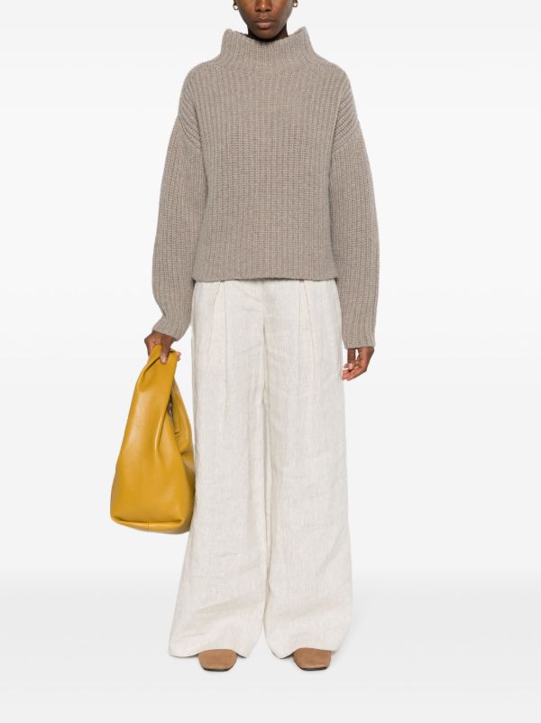 Browns AISLING CAMPS Grey Isabella Wool Sweater | Browns Knitted Sweaters