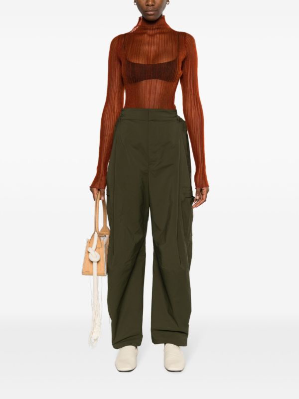 Browns AISLING CAMPS Red Modern Mist Sheer Long Sleeve Top | Browns T-Shirts & Jersey Shirts