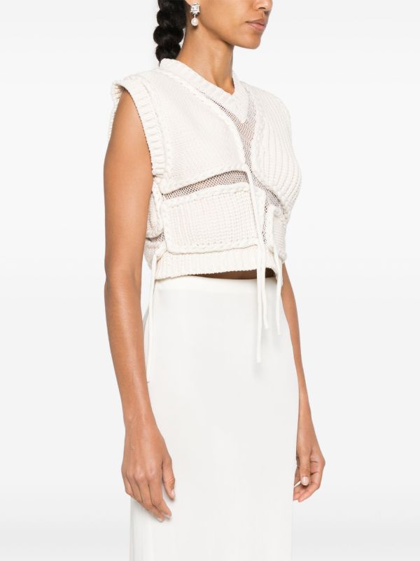 Browns AISLING CAMPS Ribbed Vest | Browns Knitted Sweaters
