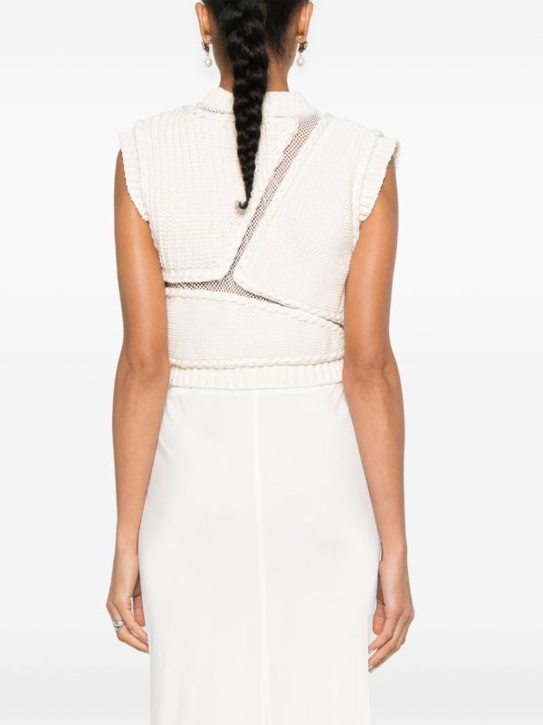 Browns AISLING CAMPS Ribbed Vest | Browns Knitted Sweaters