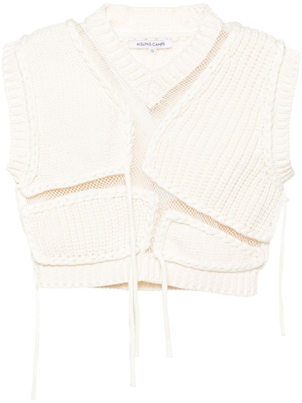 browns AISLING CAMPS ribbed vest | Browns Knitted Sweaters