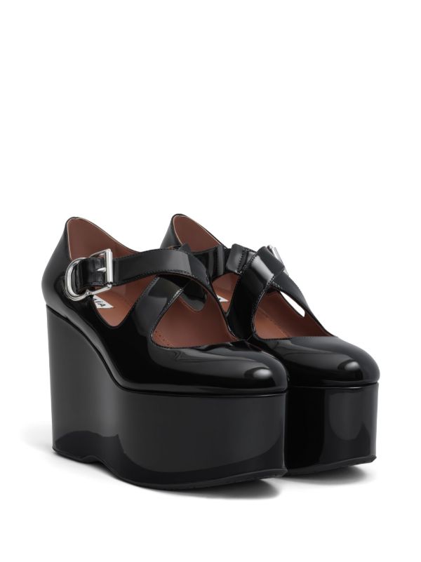 Browns Alaïa 110mm Criss-Cross Wedge Pumps | Browns Pumps