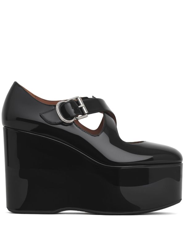 browns Alaïa 110mm Criss-Cross Wedge Pumps | Browns Pumps