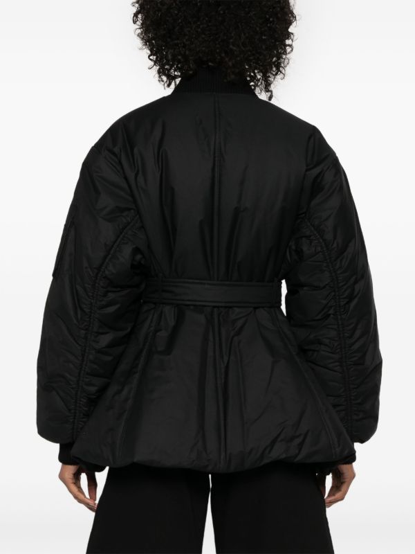 Browns Alaïa Belted Bomber Jacket | Browns Varsity Jackets