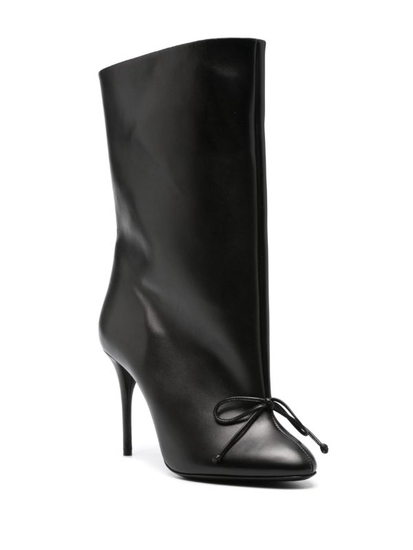 Browns Alaïa Black 90mm Decollte Boots | Browns Boots