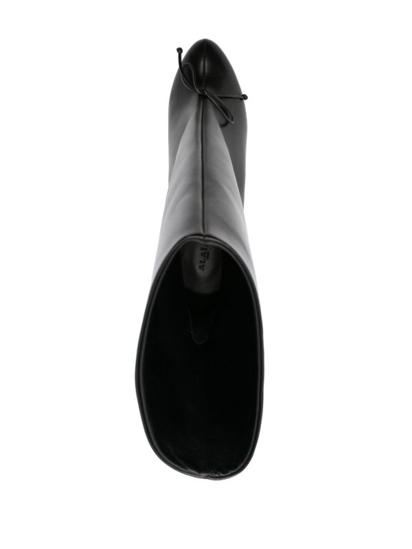 Browns Alaïa Black 90mm Decollte Boots | Browns Boots