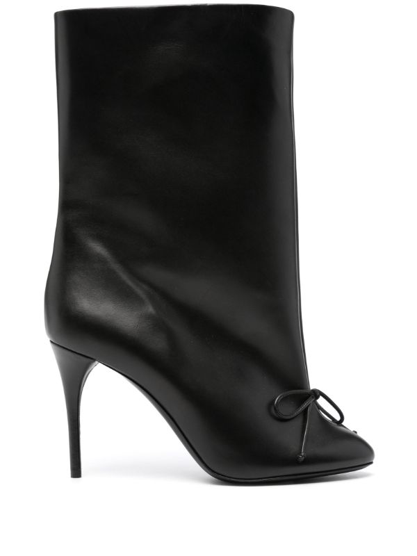 browns Alaïa Black 90mm Decollte Boots | Browns Boots