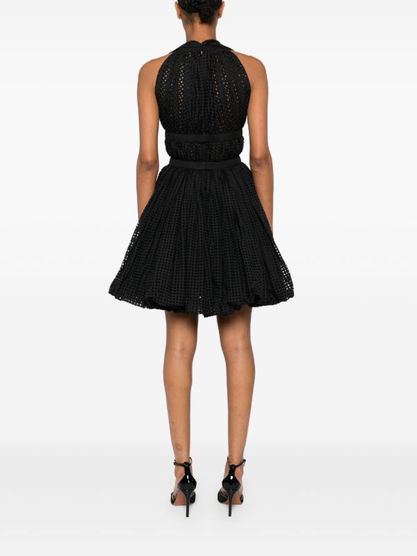 Browns Alaïa Black Cut-Out Mini Dress | Browns Cocktail & Party Dresses