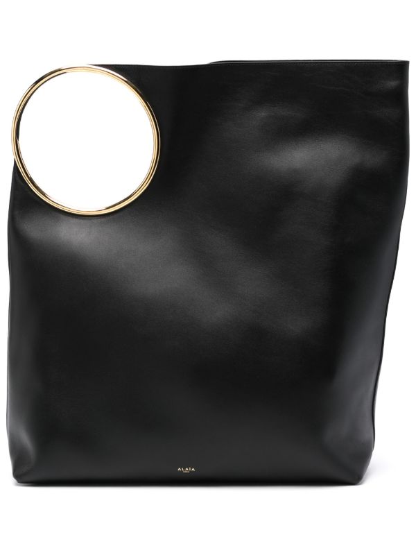 browns Alaïa Black Ring Large Tote Bag | Browns Tote Bags