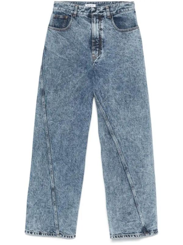browns Alaïa Twisted Jeans | Browns Straight-Leg Jeans