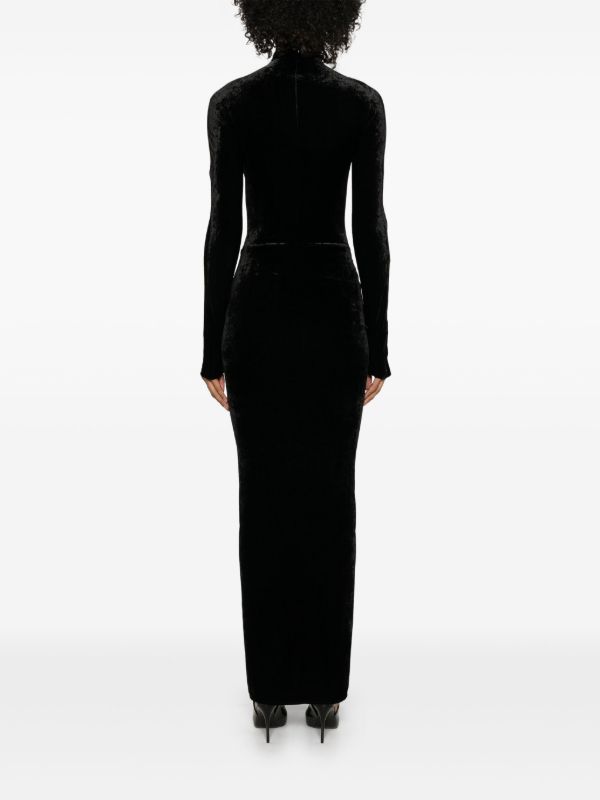 Browns Alaïa Velvet Draped Maxi Dress | Browns Day Dresses