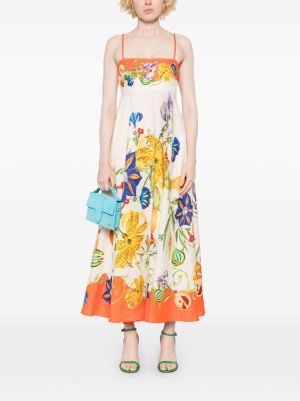Browns ALEMAIS Flores Midi Dress | Browns Day Dresses