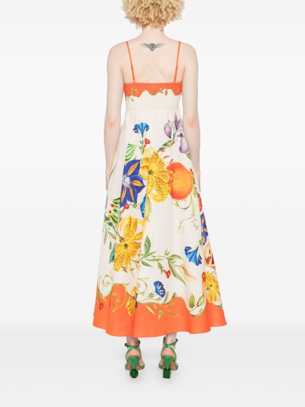 Browns ALEMAIS Flores Midi Dress | Browns Day Dresses