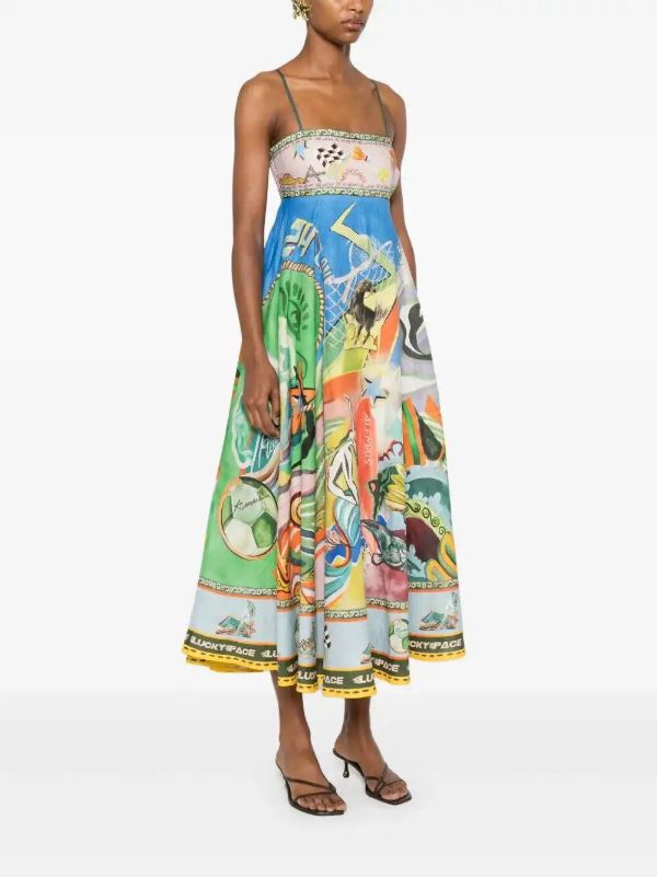 Browns ALEMAIS Lucky Pace Midi Dress | Browns Day Dresses