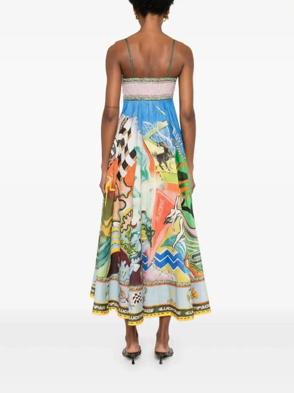 Browns ALEMAIS Lucky Pace Midi Dress | Browns Day Dresses