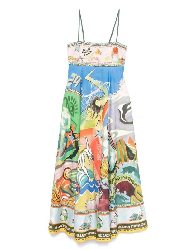 browns ALEMAIS Lucky Pace midi dress | Browns Day Dresses