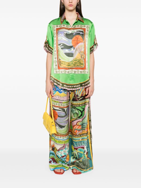 Browns ALEMAIS Lucky Pace Trousers | Browns Wide-Leg Pants