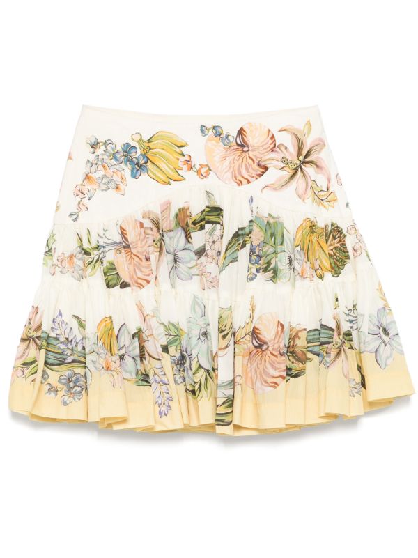browns ALEMAIS Yellow Oleander Skirt | Browns High-Waisted Skirts