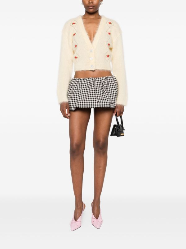 Browns Alessandra Rich Floral-embroidered Cardigan | Browns Cardigans