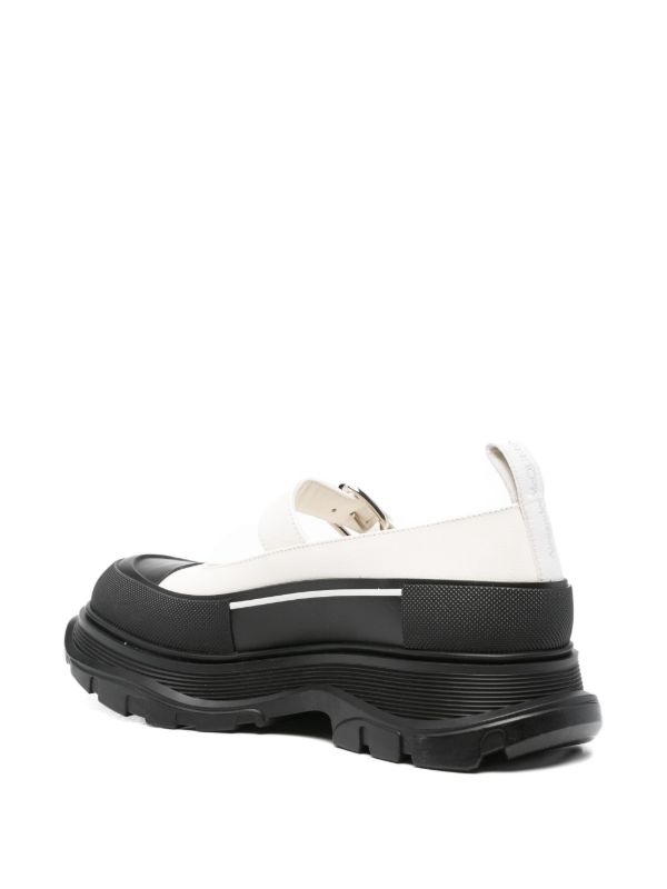 Browns Alexander McQueen 45mm Buckle-strap Leather Pumps | Browns Pumps