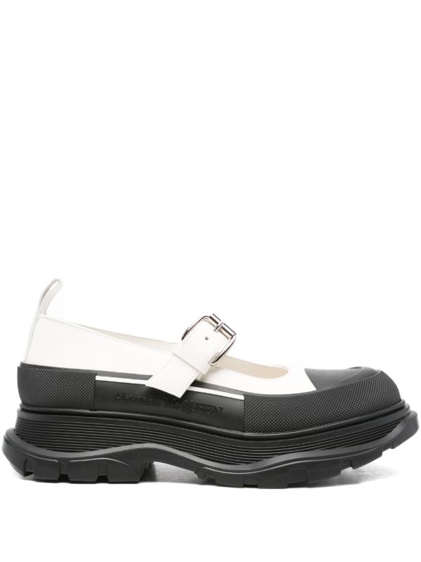 browns Alexander McQueen 45mm buckle-strap leather pumps | Browns Pumps