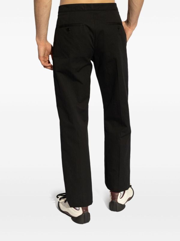 Browns Alexander McQueen Black Arrow-Belt Trousers | Browns Tailored Pants