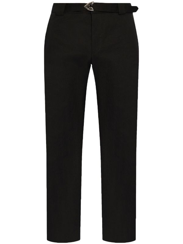 browns Alexander McQueen Black Arrow-Belt Trousers | Browns Tailored Pants