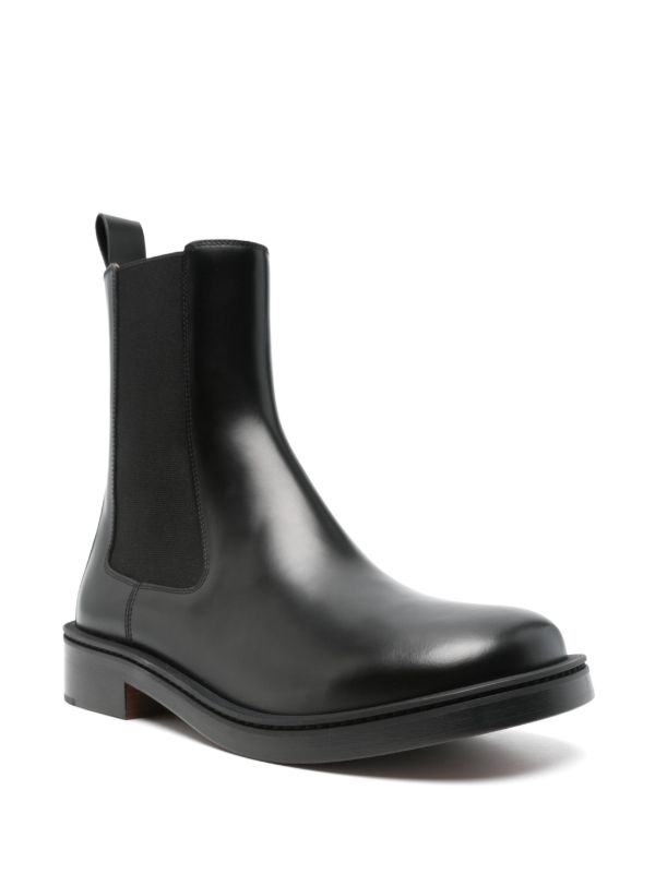 Browns Alexander McQueen Black Leather Boots | Browns Boots
