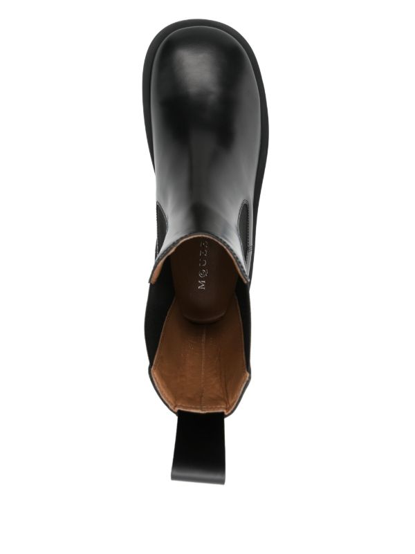 Browns Alexander McQueen Black Leather Boots | Browns Boots