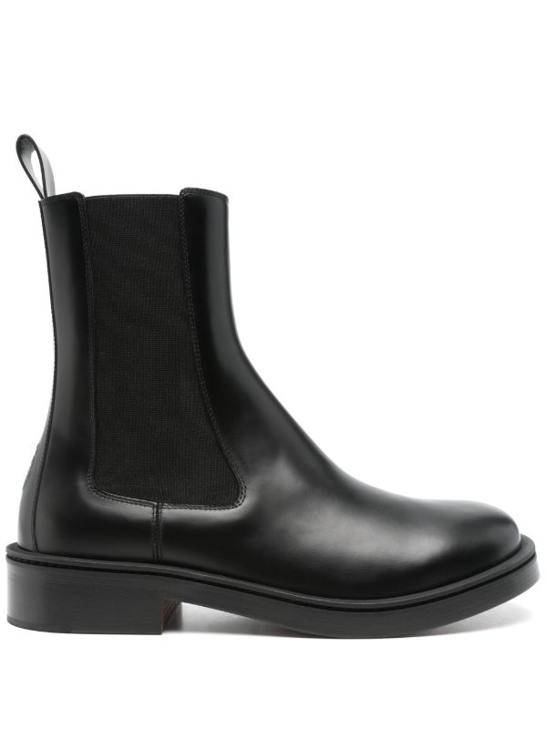 browns Alexander McQueen Black Leather Boots | Browns Boots