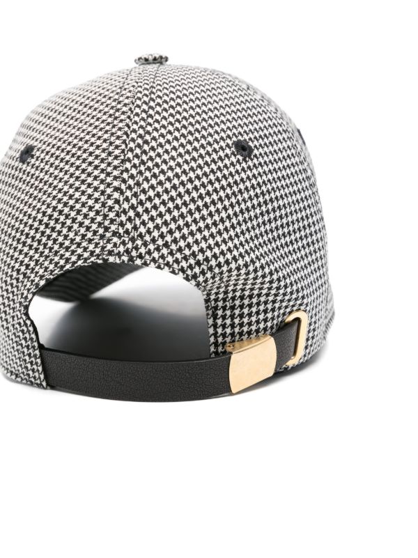 Browns Alexander McQueen Black Skull-Appliqué Cap | Browns Hats