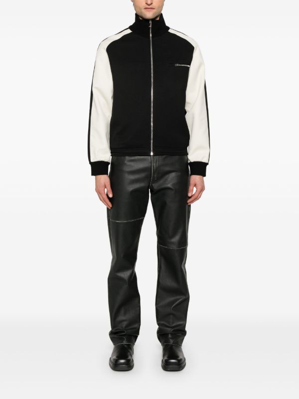 Browns Alexander McQueen Black Two-Tone Cardigan | Browns Cardigans