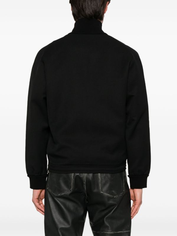 Browns Alexander McQueen Black Two-Tone Cardigan | Browns Cardigans
