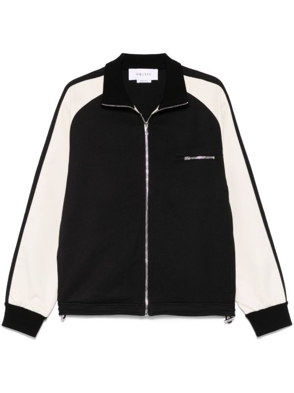 browns Alexander McQueen Black Two-Tone Cardigan | Browns Cardigans