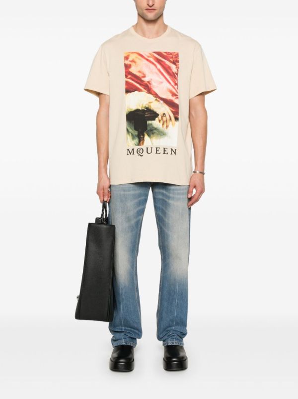 Browns Alexander McQueen Blue Straight-Leg Jeans | Browns Regular & Straight-Leg Jeans