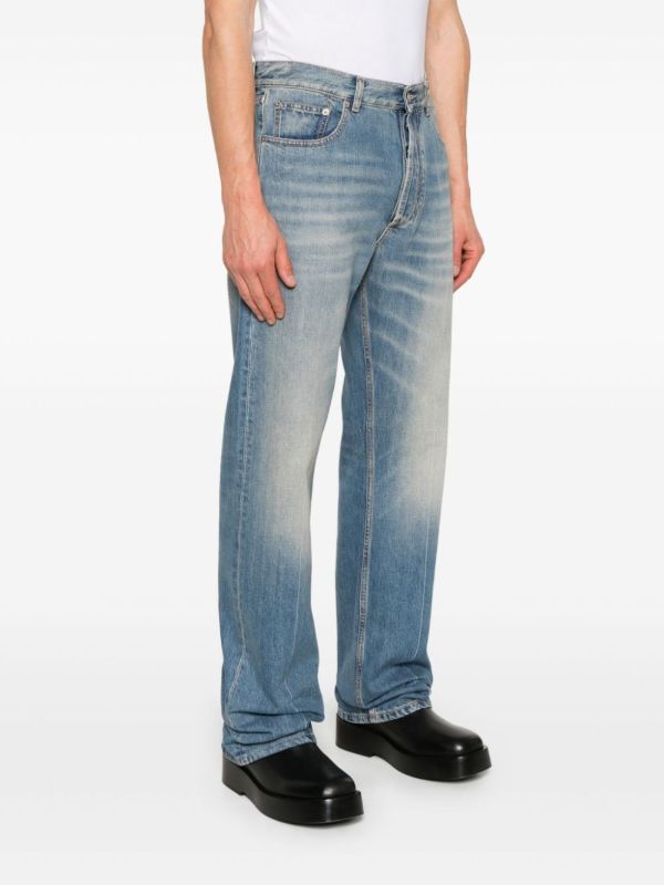 Browns Alexander McQueen Blue Straight-Leg Jeans | Browns Regular & Straight-Leg Jeans