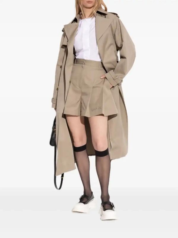 Browns Alexander McQueen Double-breasted Trench Coat | Browns Trench Coats & Raincoats