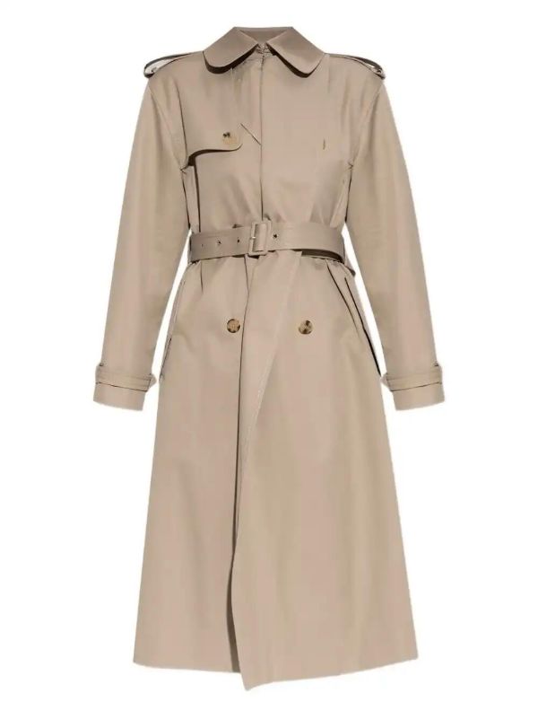 browns Alexander McQueen double-breasted trench coat | Browns Trench Coats & Raincoats